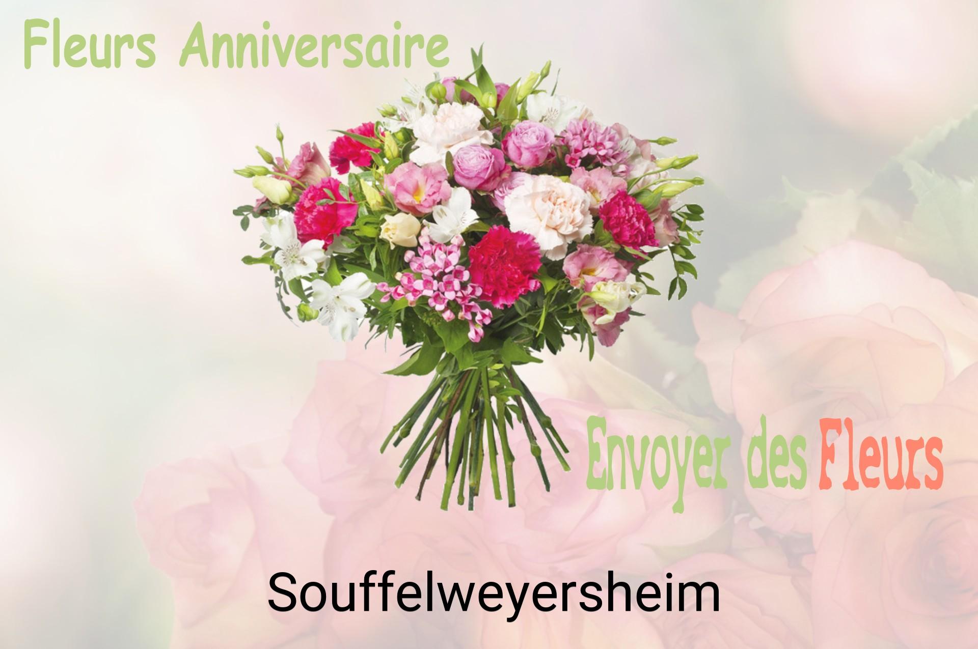 Bouquet de fleurs d’anniversaire livré à Souffelweyersheim