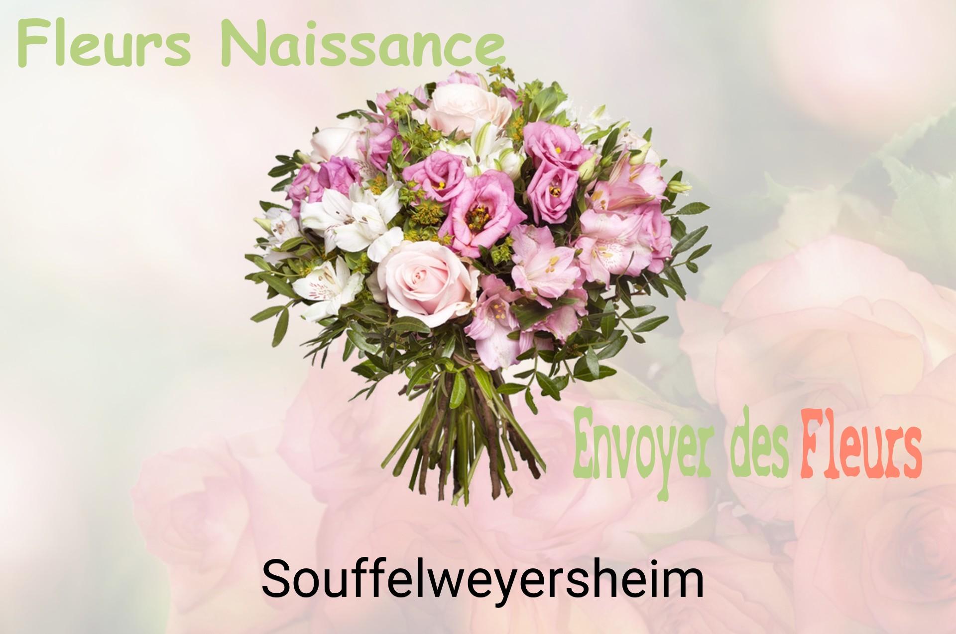 Bouquet de fleurs de naissance livré à Souffelweyersheim